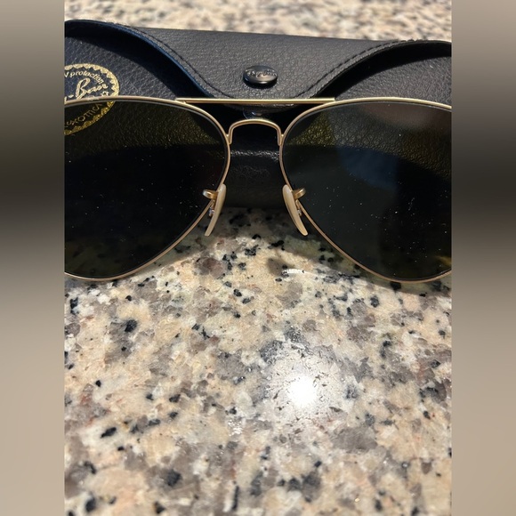 Ray-Ban Reflective Blue Aviator Sunglasses - Picture 5 of 5